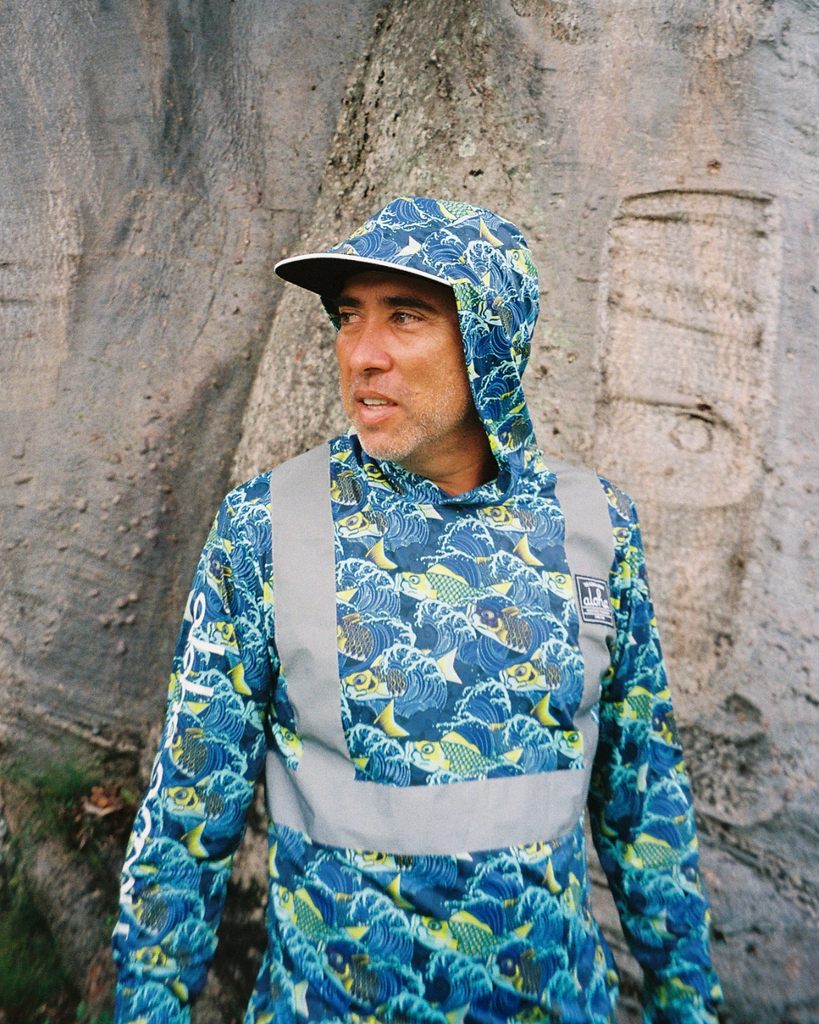 glamb Aloha Hawaii スカジャン ネイビー/アイボリー Aloha Army Carp Core Hi Viz Hooded LS – IN4MATION Store