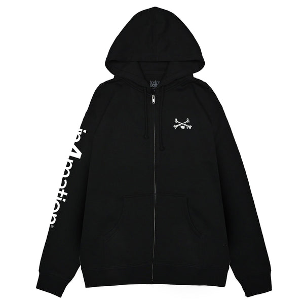 トップス 00s cross zip black hoodie CROSSBONES 2 ZIP UP HOODIE – IN4MATION Store