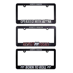 BORN TO ROLL LICENSE PLATE FRAME