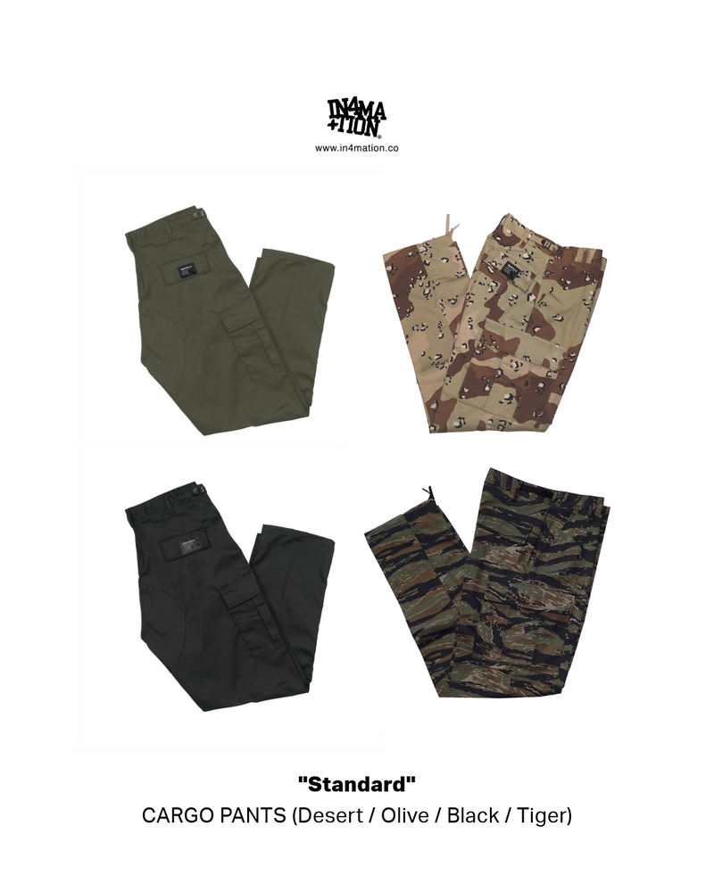 Cargo Pants (Black, Olive, Desert, Tiger Camo) & Bags ( DXP Backpack, NRD Shoulder Bag, Xeno Sling,  Port Pouch)
