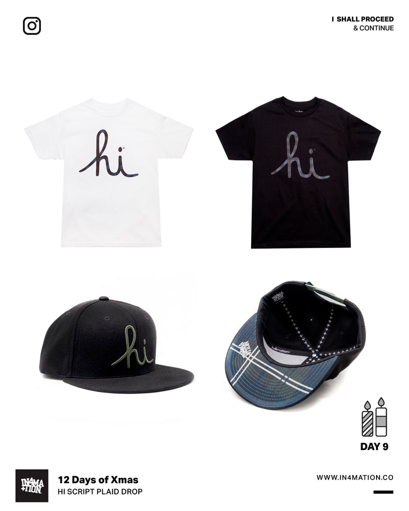 IN4MATION 12 DAYS OF XMAS - DAY 9 MELTON WOOL HI SCRIPT HAT & PLAID TE ...