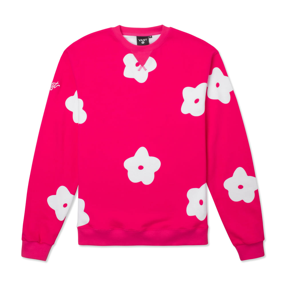 FLOWER PATCH CREWNECK SWEATSHIRT B3893