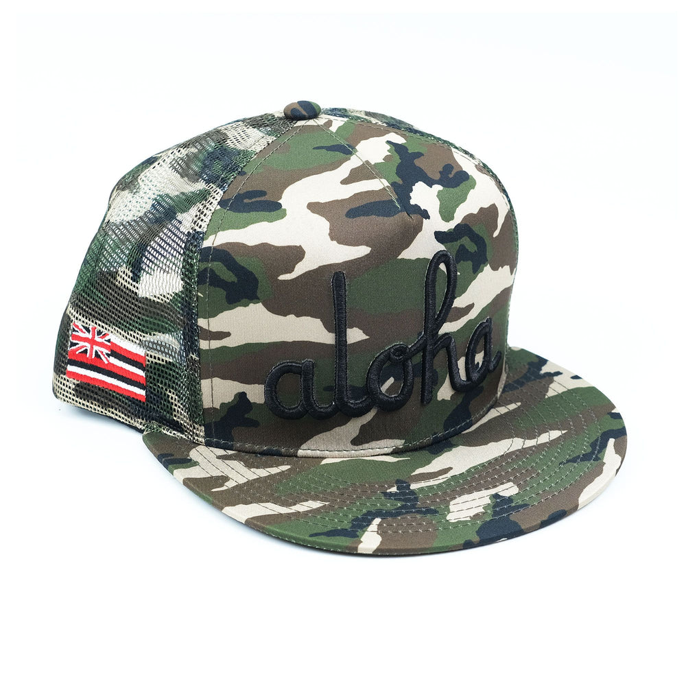 ALOHA CAMO TRUCKER