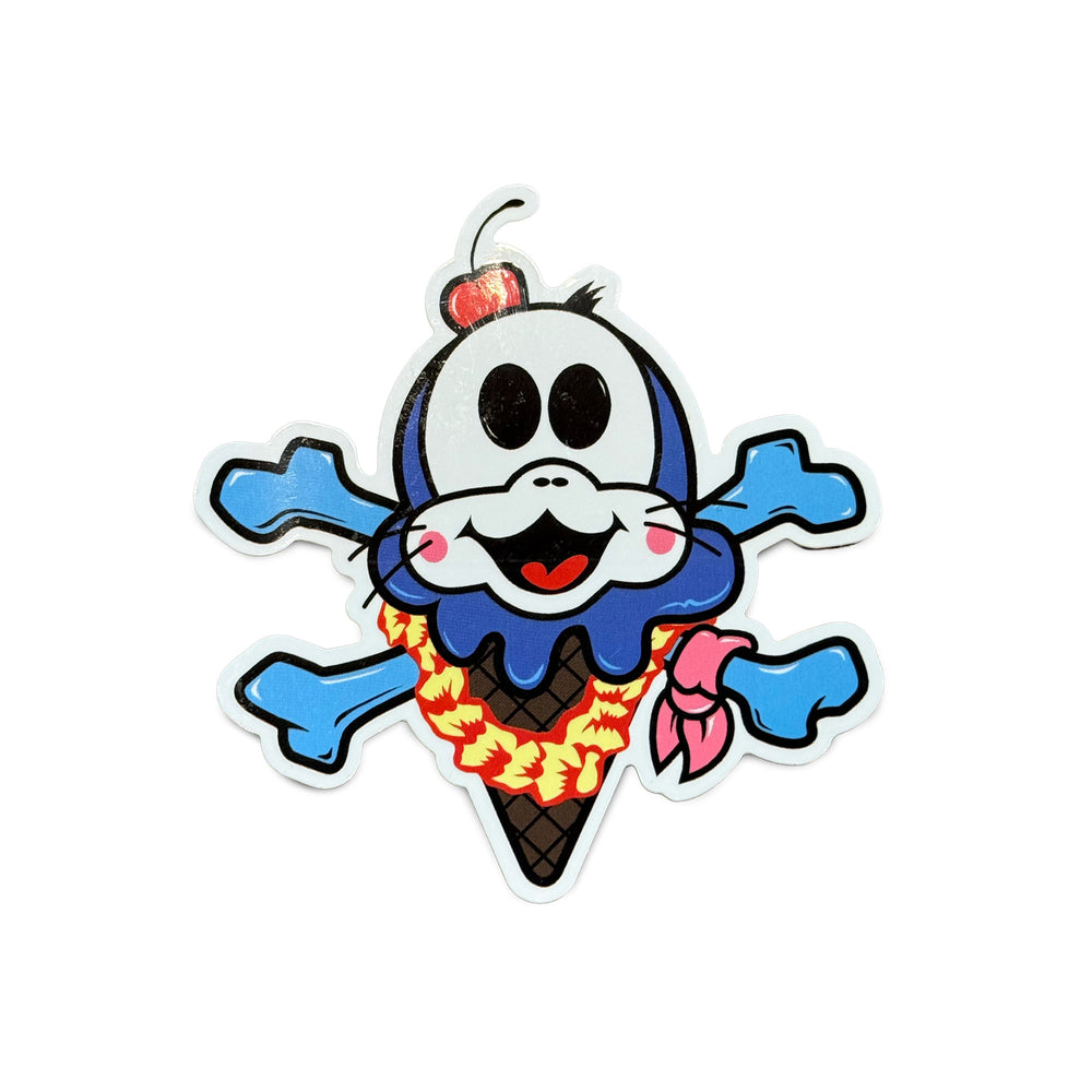 SCOOPY BONES STICKER