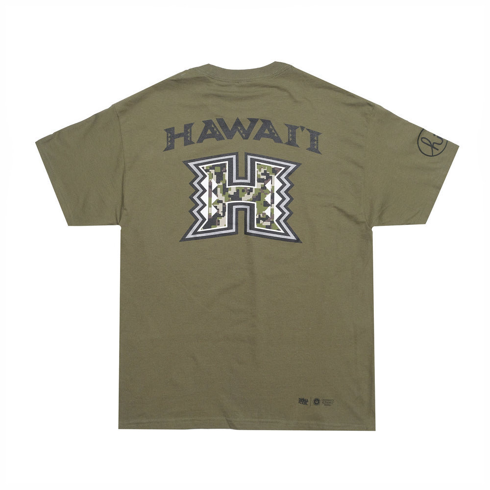 UH DIGI CAMO H LOGO TEE