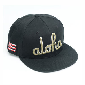 ALOHA OUTLINE SCRIPT SNAPBACK