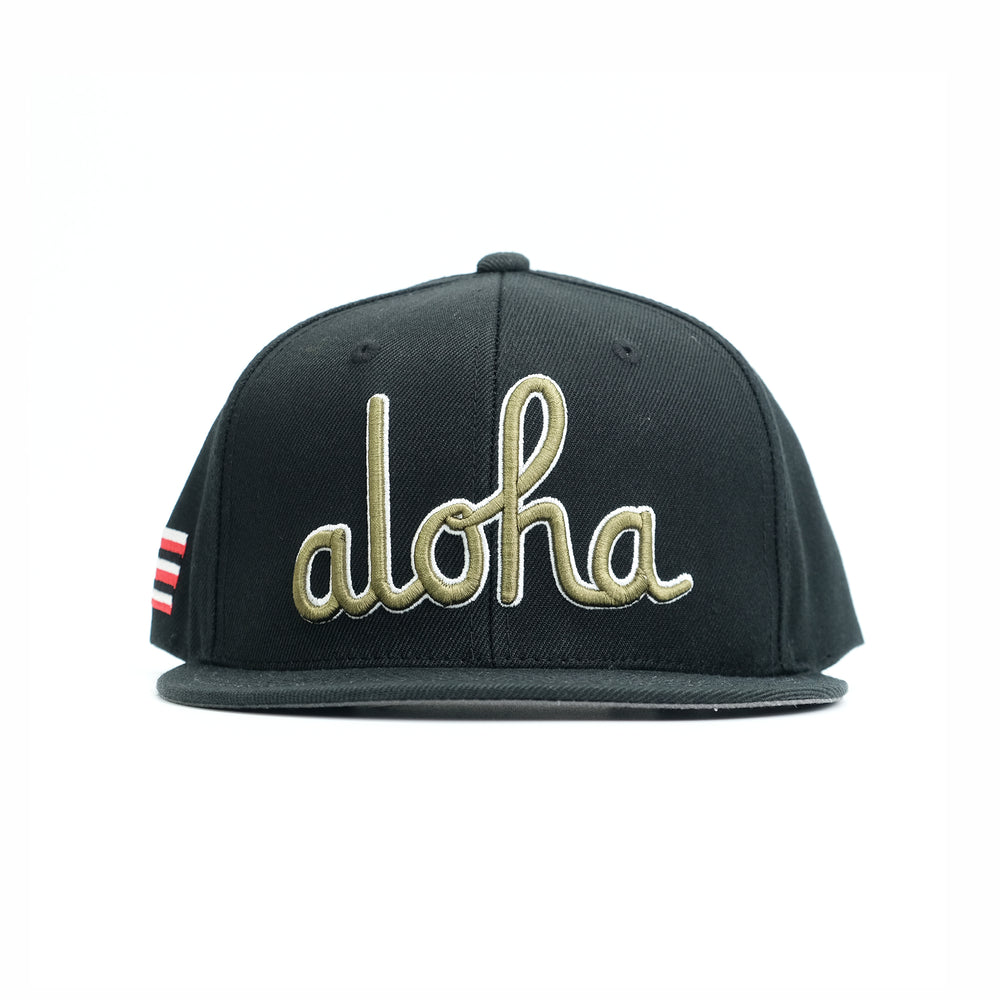 ALOHA OUTLINE SCRIPT SNAPBACK