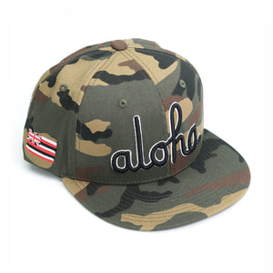 ALOHA OUTLINE SCRIPT SNAPBACK