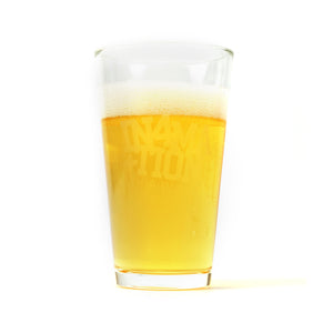 COLLEGE HAWAII ETCHED PINT GLASS