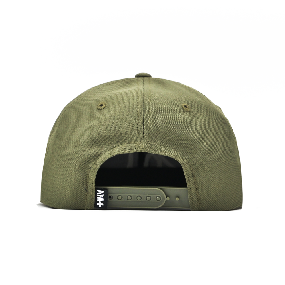 OLIVE HI SCRIPT SNAPBACK
