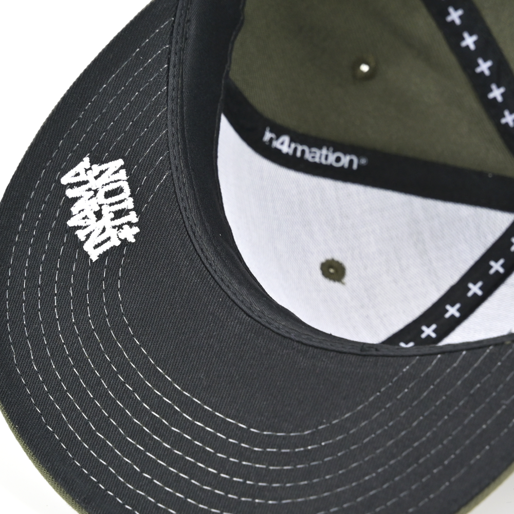 OLIVE HI SCRIPT SNAPBACK
