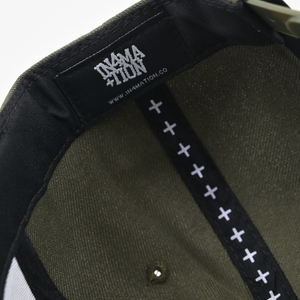 OLIVE HI SCRIPT SNAPBACK