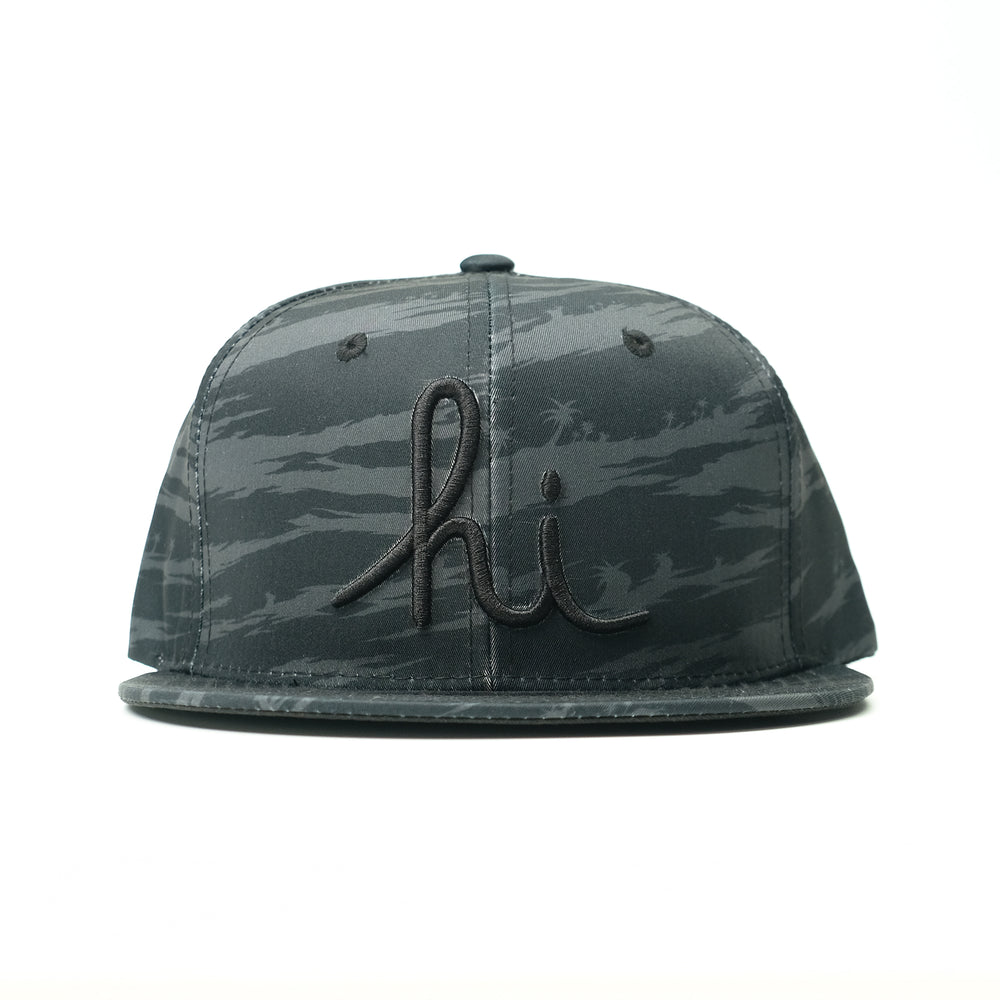 BLACK TIGER PALM CAMO SNAPBACK
