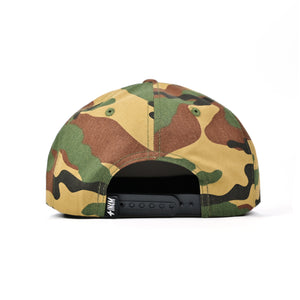 HI SCRIPT WOODLAND CAMO SNAPBACK