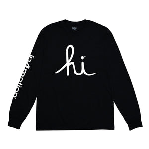 HI SCRIPT LONG SLEEVE TEE – IN4MATION Store