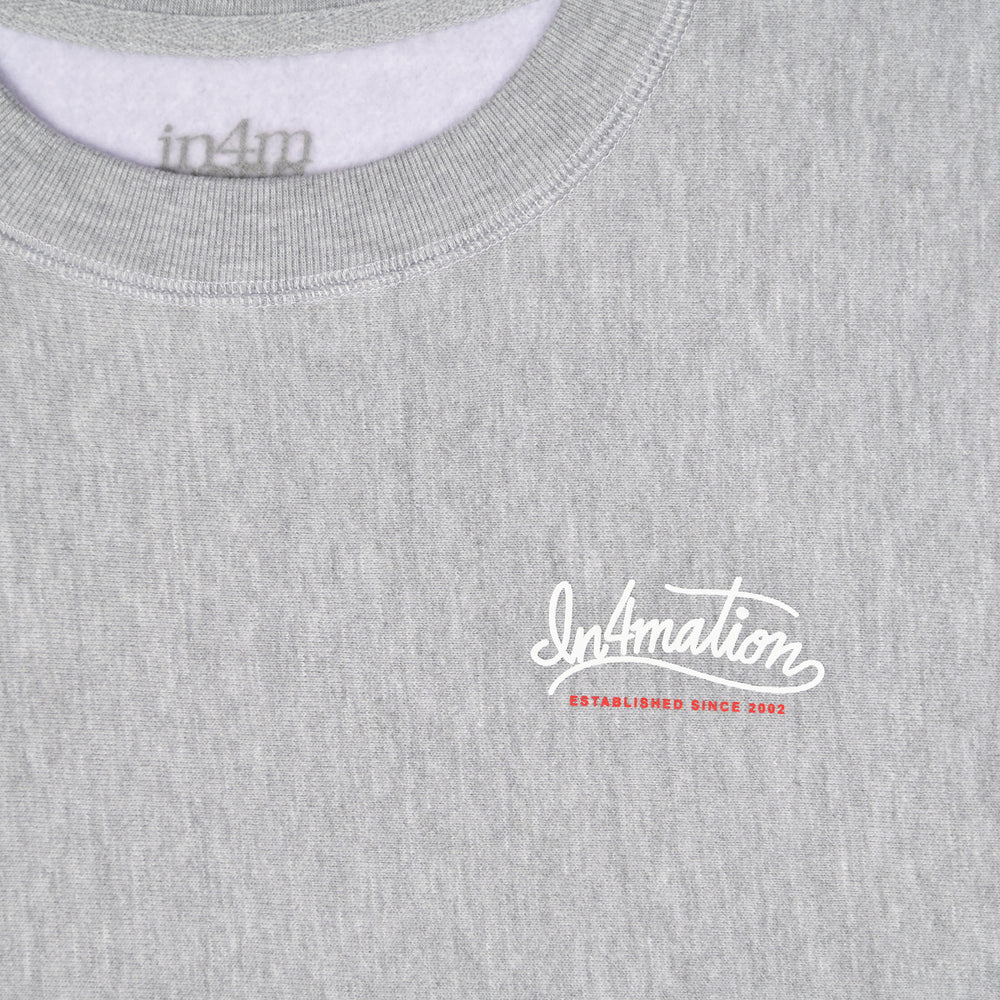 CURSIVE SCRIPT CREWNECK SWEATER