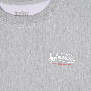 CURSIVE SCRIPT CREWNECK SWEATER