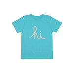 KIDS HI SCRIPT TEE