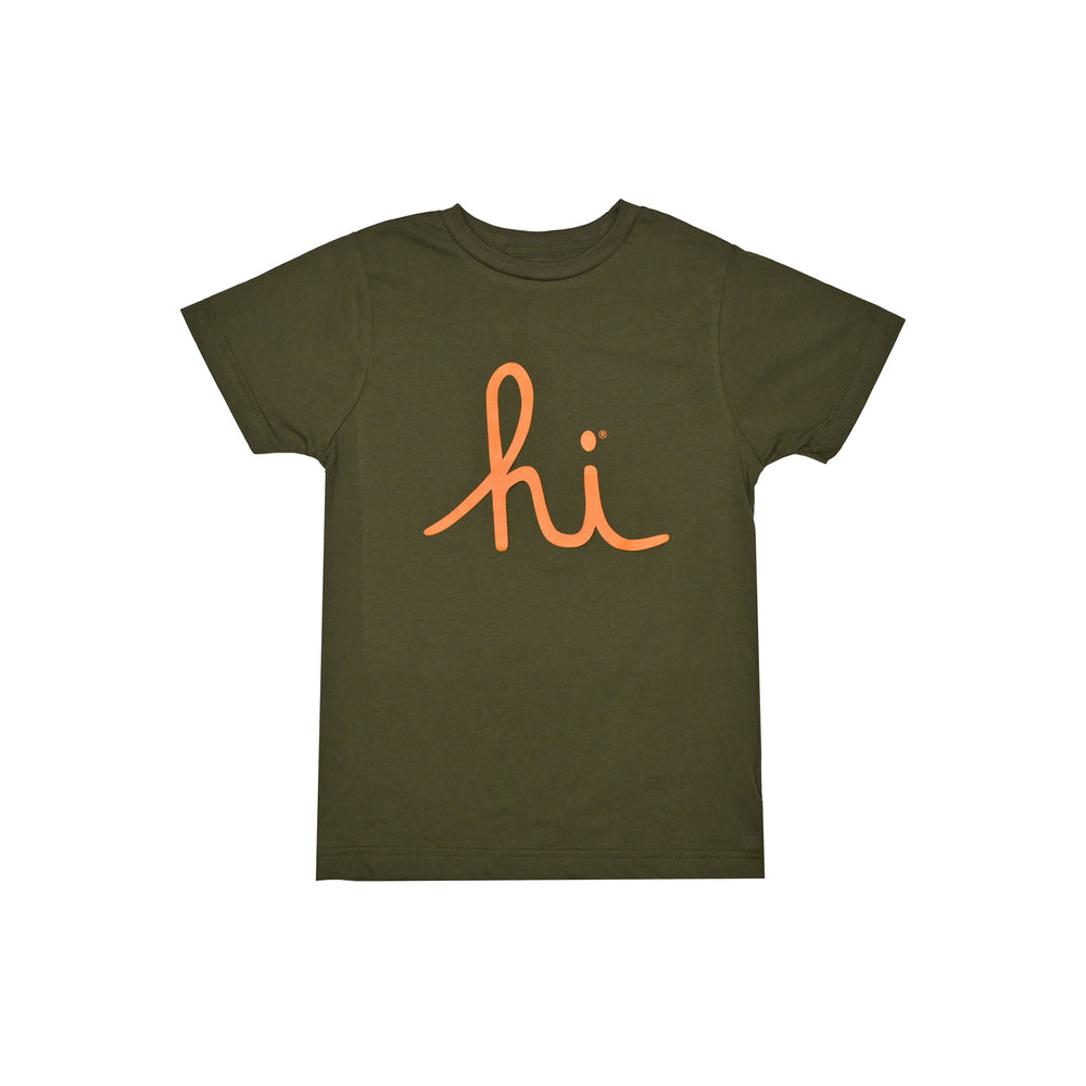 KIDS HI SCRIPT TEE