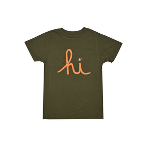 KIDS HI SCRIPT TEE