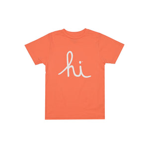 KIDS HI SCRIPT TEE