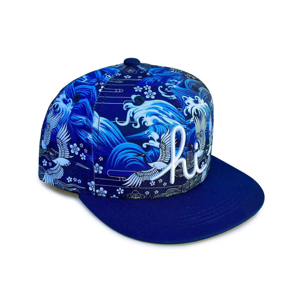 KIDS F.O.T.M. WAVE AND CRANES SNAPBACK DROPPING SUNDAY JUNE 1ST 8AM HST