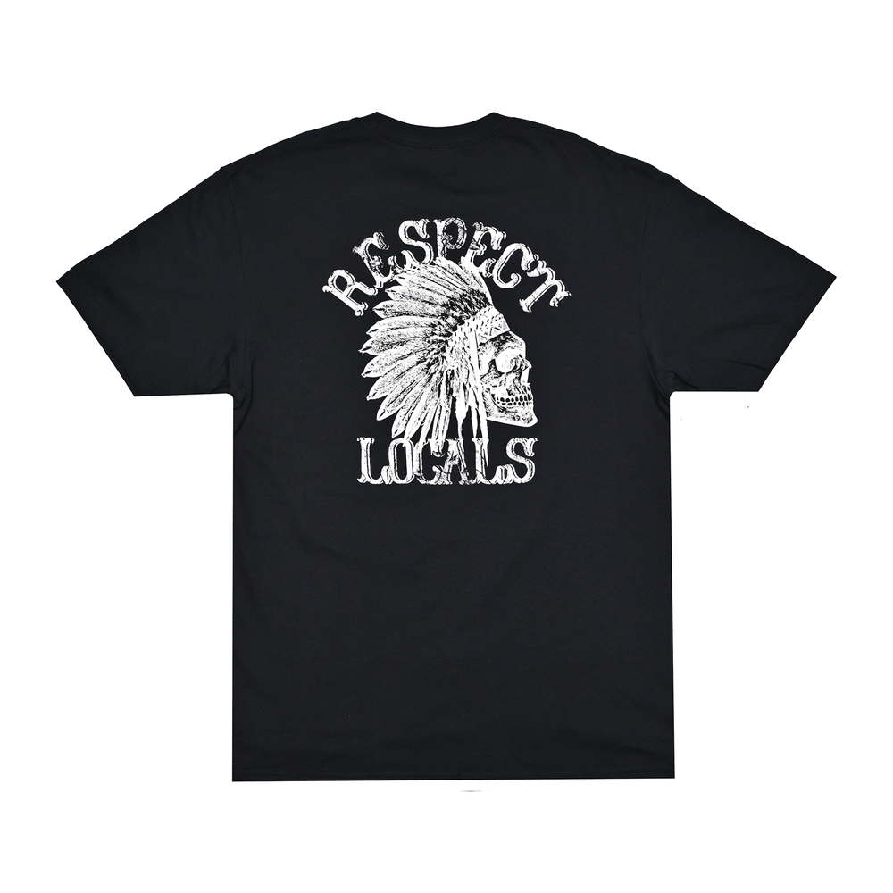 RESPECT LOCALS SKULL TEE