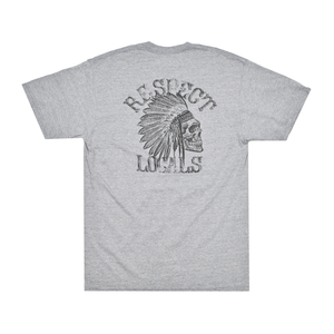 RESPECT LOCALS SKULL TEE