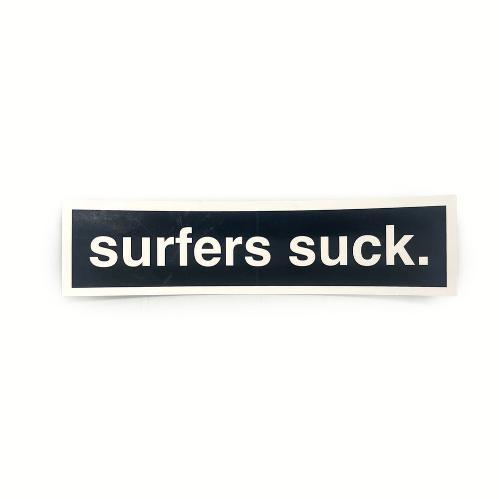SURFERS SUCK STICKER