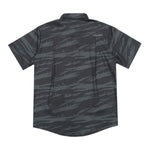 BLACK TIGER PALM CAMO BUTTON UP