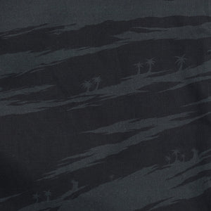 BLACK TIGER PALM CAMO BUTTON UP