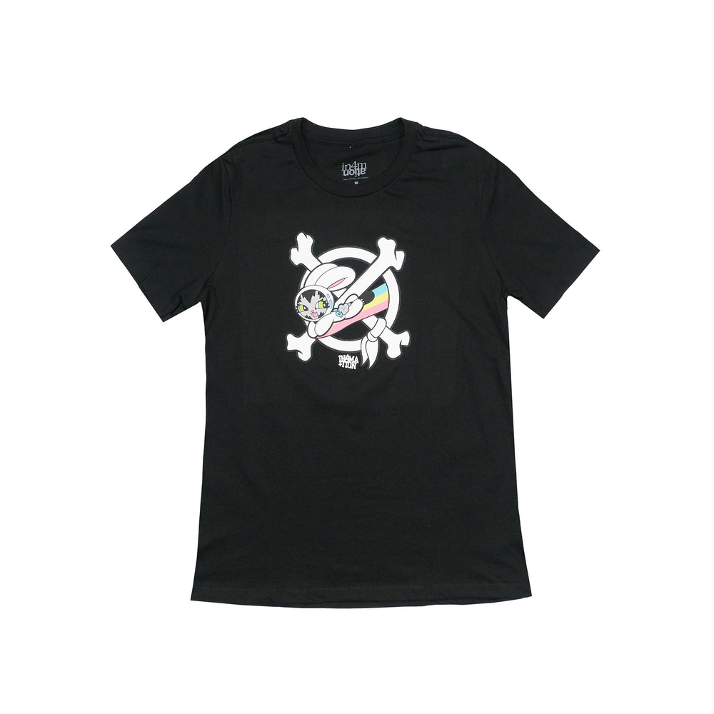 WOMENS PERSUE X IN4MATION BUNNY BONES TEE