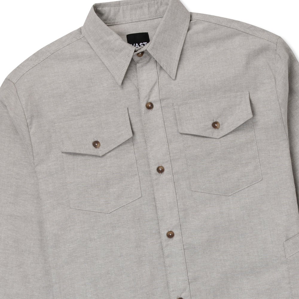 RIBBED CHAMBRAY SHIRT B3912