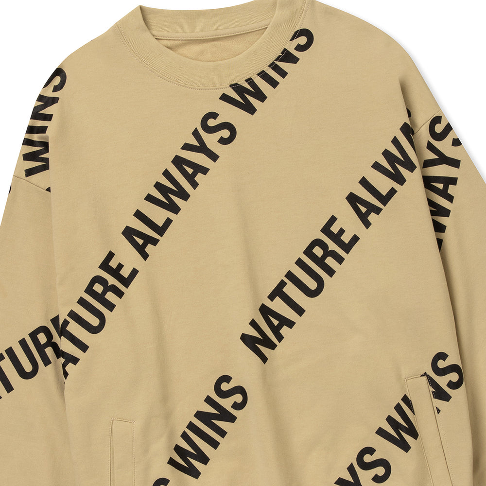 NAW PRINT CREWNECK SWEATER B3967