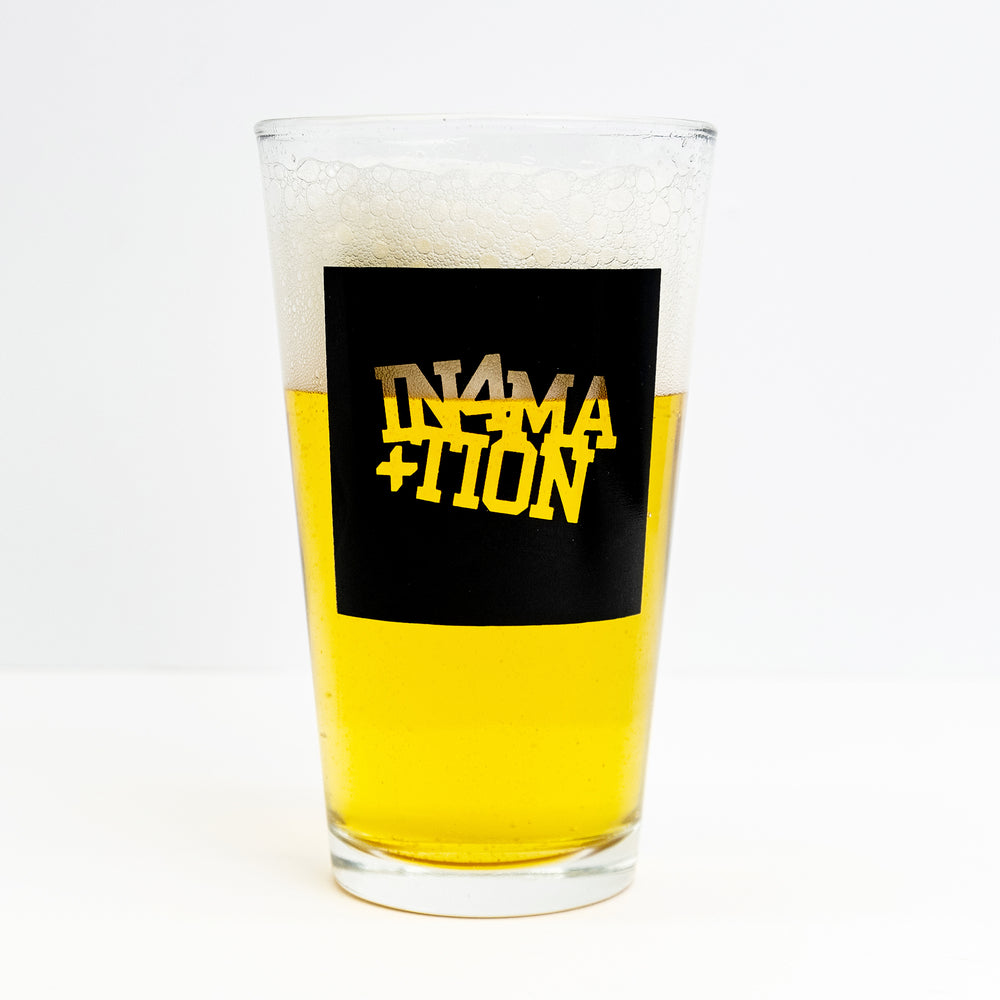 COLLEGE BOX LOGO PINT GLASS