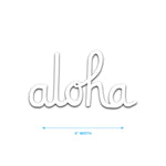 ALOHA SCRIPT DIE CUT STICKER 6 INCH