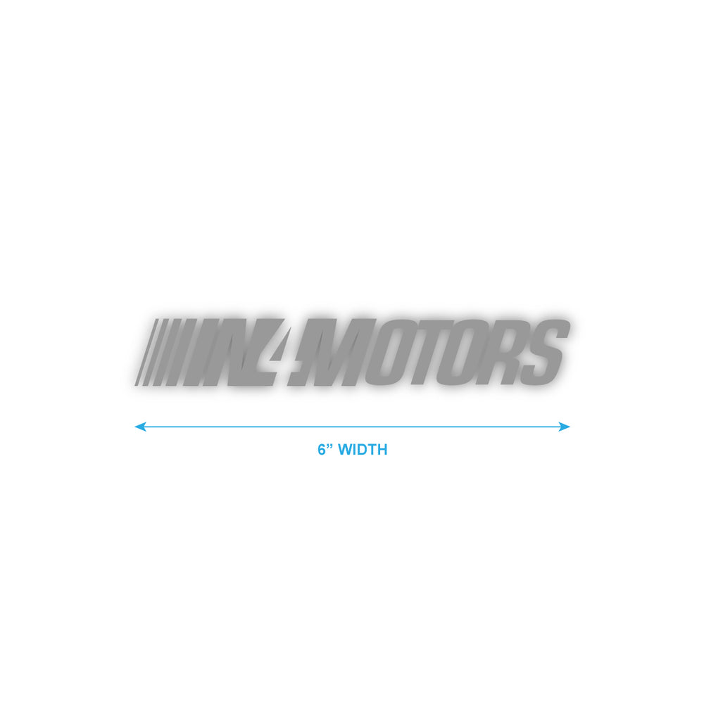 IN4MOTORS SLANT 6" INCH DIE CUT STICKER
