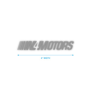 IN4MOTORS SLANT 6" INCH DIE CUT STICKER