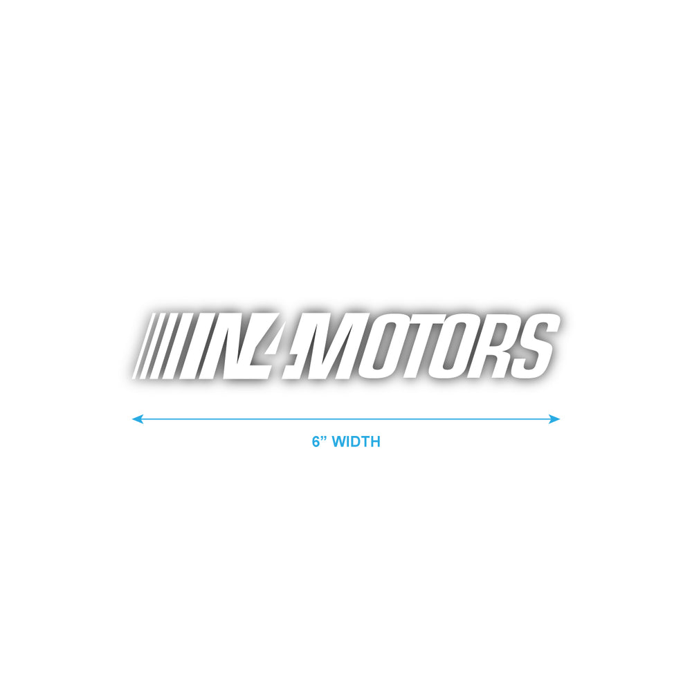 IN4MOTORS SLANT 6" INCH DIE CUT STICKER
