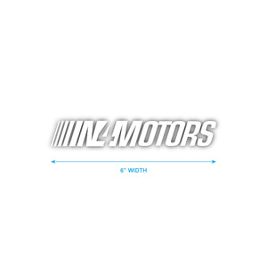IN4MOTORS SLANT 6" INCH DIE CUT STICKER