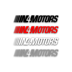 IN4MOTORS SLANT 6" INCH DIE CUT STICKER