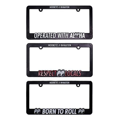 BORN TO ROLL LICENSE PLATE FRAME