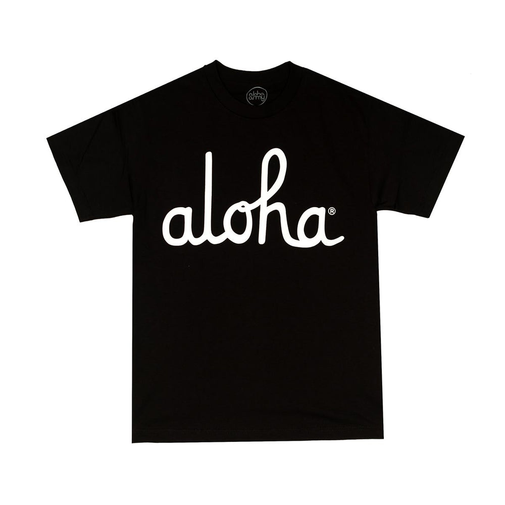 ALOHA SCRIPT TEE