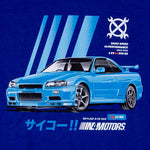 IN4MOTORS BLUE GTR TEE WITH GTR CAR