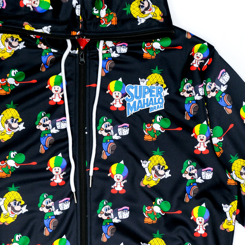 SUPER MAHALO BRAH FULL ZIP UP HOODIE